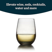Libbey Moonstone Grey 12 / 12 Count (15.25 oz each) / Classic Wine Glasses