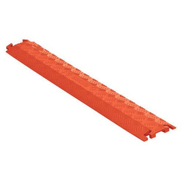 Drop Over Cable Protector 1 CH 5.25" W by Checkers – 1.5 X 0.5, Polyurethane, Orange, Model FL1X1.5-O