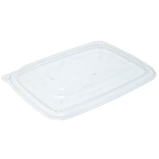 51601F300RPET 6" x 9" Lid - 300 / CS by Sabert – 6" x 9" x 1.02", Polyethylene Terephthalate, Clear, Pack of 300, Model 51601F300PCR