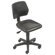 Industrial Mid Back Task Chair by Global Industrial – 25 inches (L) x 24.13 inches (W) x 7.87 inches (H), Polyurethane, Black, Model TL208-GB