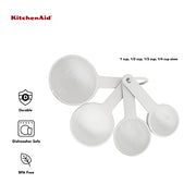 KitchenAid White / Set Of 4 / 0.25 ounces Cups