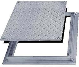 Aluminum Diamond Plate Floor Door - No Hinge, 18x18