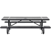 Global Industrial Black / Industrial / 96 inches x 30 inches x 17 inches Picnic Tables