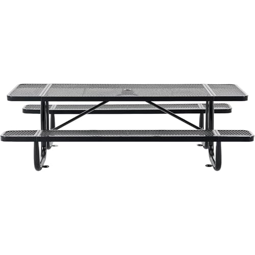 Global Industrial Black / Industrial / 96 inches x 30 inches x 17 inches Picnic Tables