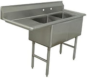 Double Fabricated Bowl Scullery Sink Width: 56.5"