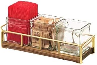 Cal-Mil 3714-49 Mid-Century Jar Organizer, 4.75" Height, 13.5" Width, 4.5" Length, Chrome
