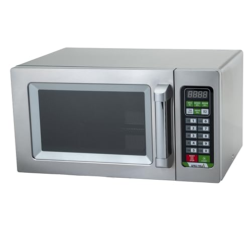 Winco .9 Cubic Feet / 1,000 W (Touch) / Silver Countertop Microwave Ovens