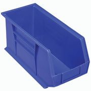 30265 AkroBin Plastic Stacking Bin - 8-1/4"W x 18"D x 9"H by Akro-Mils – 18"L x 8.25"W x 9"H, Plastic, Blue, Pack of 6, Model 184817BL