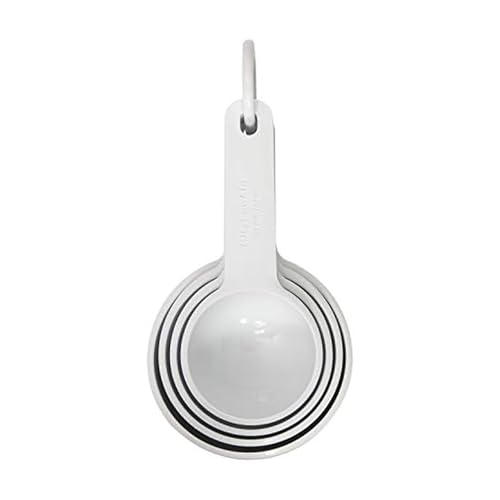 KitchenAid White / Set Of 4 / 0.25 ounces Cups