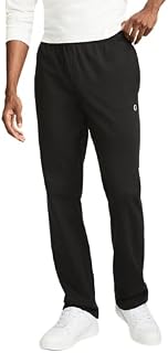 Champion Men's Open-Bottom Lounge Pants, Standard Fit, Lightweight, 100% Cotton, Available in Regular and Big & Tall