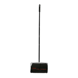 Steel Carpet/Floor Sweeper by Winco – Medium, Metal, Natural Fibers, Black, Model FSW-11