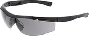 MCR Safety Tier1 T122 Tactical Gear Safety Glasses, Matte Black Frame, Grey MAX6 Superior T12212P