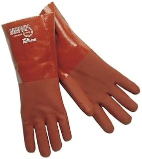 MCR Safety 6454S Red Sandy PVC 14" Jersey, Large, 1-Pair