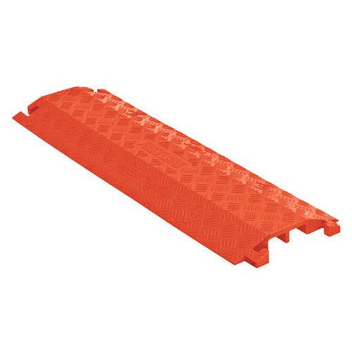 Drop Over Cable Protector 2 CH 10.75" W by Checkers – 1.75 X 1, Polyurethane, Orange, Model FL2X1.75-O