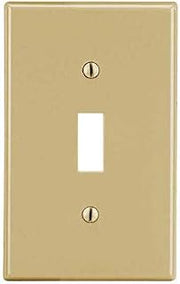 Hubbell Toggle Switch Wall Plate,Ivory