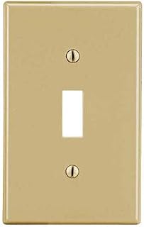 Hubbell Toggle Switch Wall Plate,Ivory