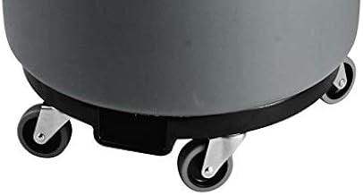 Omcan Dolly POLYETHYLENE Heavy-Duty Gray Trash CAN
