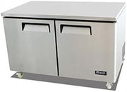 Migali C-U60R 60" Competitor Series Undercounter and Work Top Refrigerator with 18.2 cu. ft. Capacity 2 Shelves Stainless Steel Construction 115 Volts and Digital Controllers in Stainless