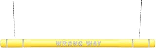 ClearanceGard 4" x 96" Clearance Bar Kit- Wrong Way Lettering - Innoplast (Yellow White Tape)