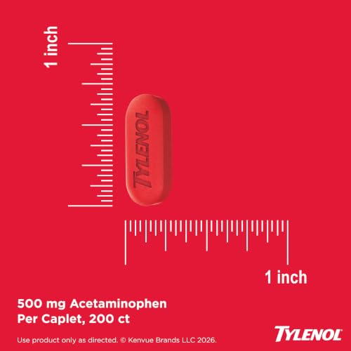 Tylenol 200 Count / Red / 200 Acetaminophen