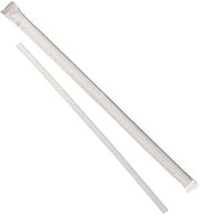 Dixie 8.5" Wrapped Jumbo Plastic Straw by GP PRO (Georgia-Pacific), Clear, GW8, 7,200 Count (300 Straws Per Bag, 24 Bags Per Case)