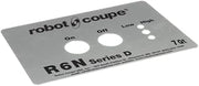 Robot Coupe 407234 Genuine OEM Front Plate - On & Off R6N Series D