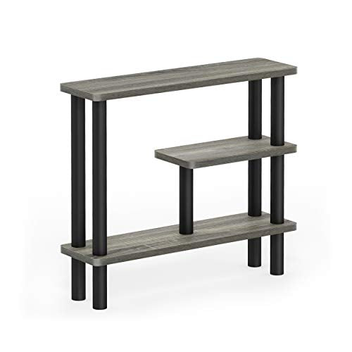 Furinno French Oak/Black / Side Rack / Contemporary Bathroom Shelves