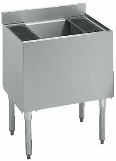 Krowne Metal 18-24DP 1800 Series Underbar Ice Bin/Cocktail Unit 24"W x 18.5"D 100 lb Capacity