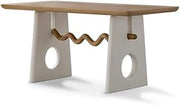 Mesa De Jantar Creative Cream Style Log Dining Table Home Ash Wood Rectangular Diner Table