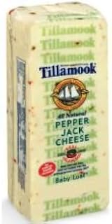 Tillamook Set Weight Pepper Jack Cheese, 8 Ounce -- 12 per case.