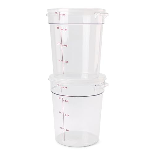 Cambro 4 QT (2-Pack) / Clear / 4.0 quarts Container Sets