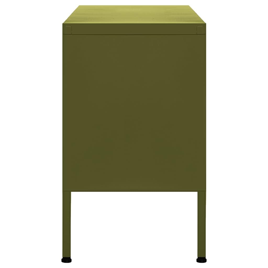 vidaXL Olive Green / 41.3\" x 13.8\" x 19.7\" / Industrial TV Mounts, Stands & Turntables