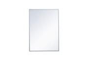 Wyn 20x28 Metal and MDF Mirror Medicine Cabinet in Brass by Elegant Decor – Small, Engineered Wood, Brass, Model MR572028BRS