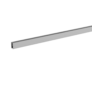 4' W Gondola Half Splicer Rail PLT Platinum by Lozier – 4' W, Alloy Steel, Platinum, Model R4HS.PLT