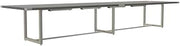 Safco Mirella Conference Table Sitting Height - 16' Stone Gray