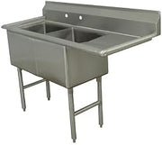 Double Fabricated Bowl Scullery Sink Width: 62.5"