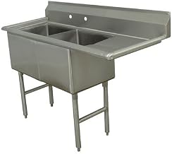 Double Fabricated Bowl Scullery Sink Width: 62.5"