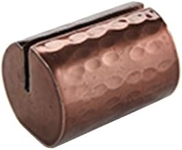 American Metalcraft BHCHL1 Card Holder, Aluminum, Copper, Hammered, Cylinder