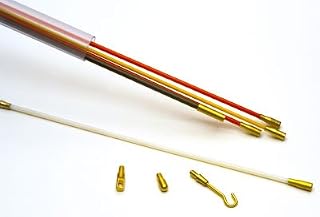 KLEIN TOOLS Super Rod CRHS Handy Set Includes 2m 6.5ft Installation Kit with 3 Cable Handling Attachments