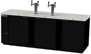 Beverage Air DD94HC-1-B ALT 95" Draft Beer System w/ (5) Keg Capacity - (2) Column, Black, 115v