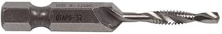 Greenlee DTAP6-32 Combination Drill/Tap Countersink Drill Bit for up to 10-Gauge Metal, Combination Drill, Tap, and Deburr Bit with Quick Change Hex, 6-32 NC