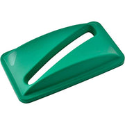Paper Recycling Lid by Global Industrial – 11 x 20 x 4 inches, 23.0 gallons, Plastic, Green, Model XDL-90-11aGN