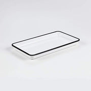 American Metalcraft White, black rimmed / 20 oz. / Classic Serving Bowls