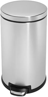 simplehuman CW1129 3-1/5-Gallon Mini Round Step Can, Brushed Stainless