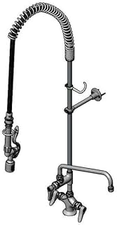 T&S Brass B-0113-12CRBJSW Pre-Rinse Unit with Cerama Cartridges, B-0107-J, Swivel, Wall Bracket