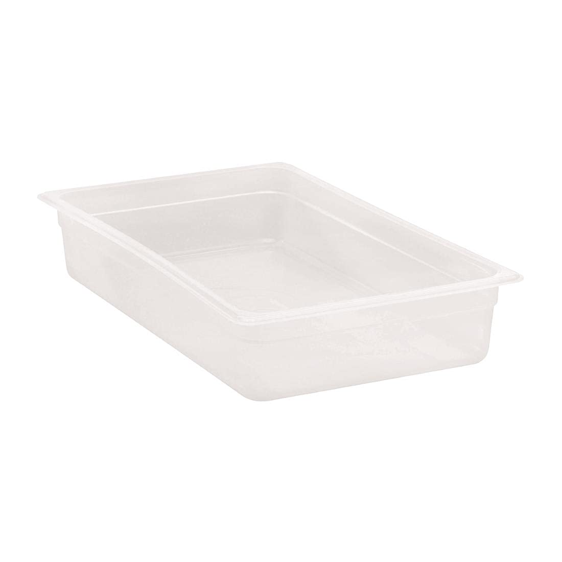 Food Pan Full-Size Translucent 4" by Cambro – Full Size, 13.0 liters, Plastic, Translucent, Model 14PP190