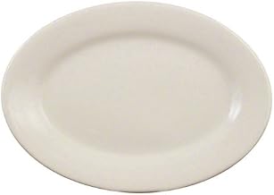 VRE-28 Vista Platter Narrow Shape, 15-1/2" x 11-1/8", Bone White (Pack of 12)
