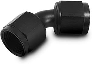 Vibrant -20AN X -20AN Female Flare Swivel 45 Deg Fitting (AN To AN) -Anodized Black Only (10717)
