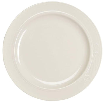 6081000 Lyrica 9.75 Plate - 24 / CS by Homer Laughlin – Medium, China, White, Pack of 24, Model HL6081000