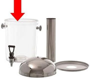 Browne Foodservice Clear Plastic Juice Dispenser Cylinder